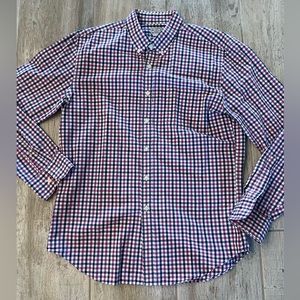 Purple and Blue Checkered Dress Shirt